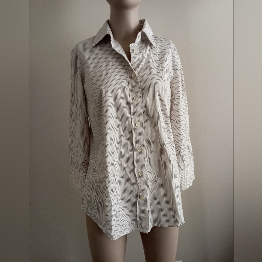 J CREW pinstripe button-down shirt size small